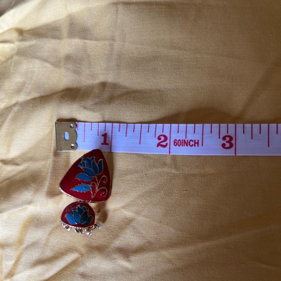 2 pairs of authentic Indian jhumka earrings - Picture 3 of 13